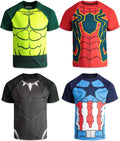 Marvel Avengers Cosplay 4-Pack T-Shirts Multi Color