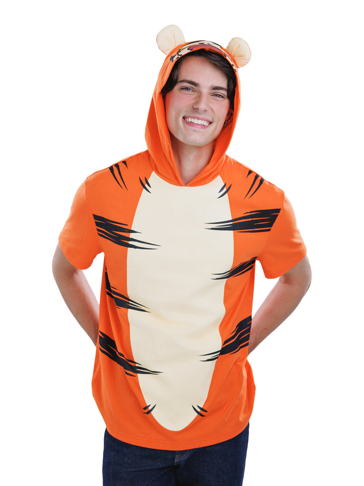 Disney Winnie the Pooh Tigger Men's Striped Orange
