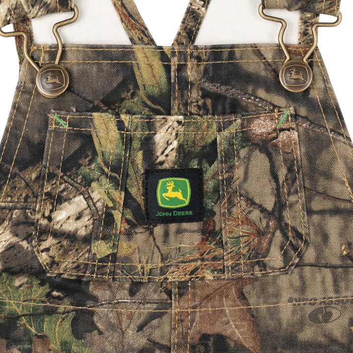 John Deere Boys' One Piece Bib Overalls Mossy Oak Camo