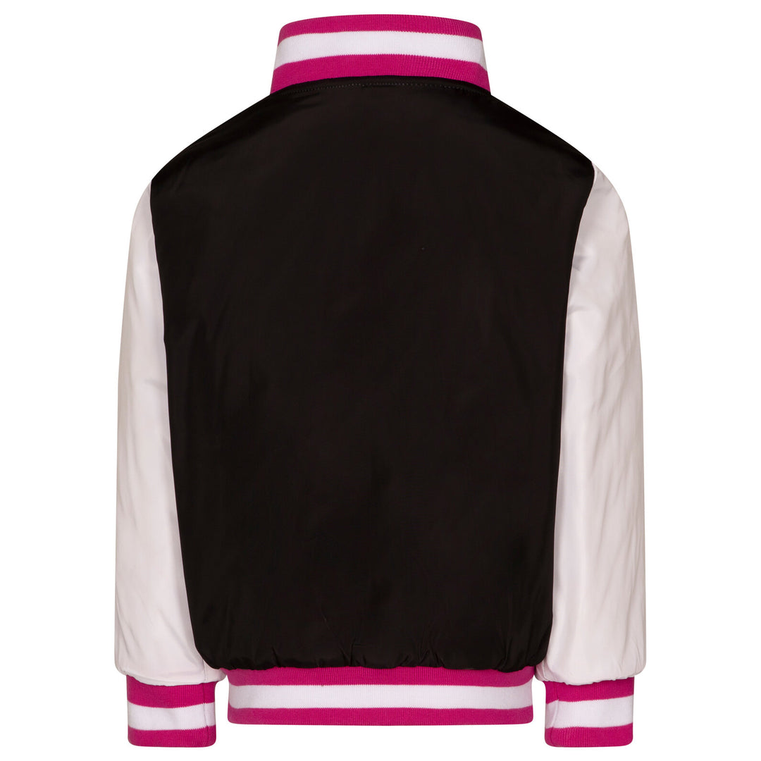 Marvel Spider-Verse Spider-Gwen Girls' Cosplay Bomber Jacket Black Ghost