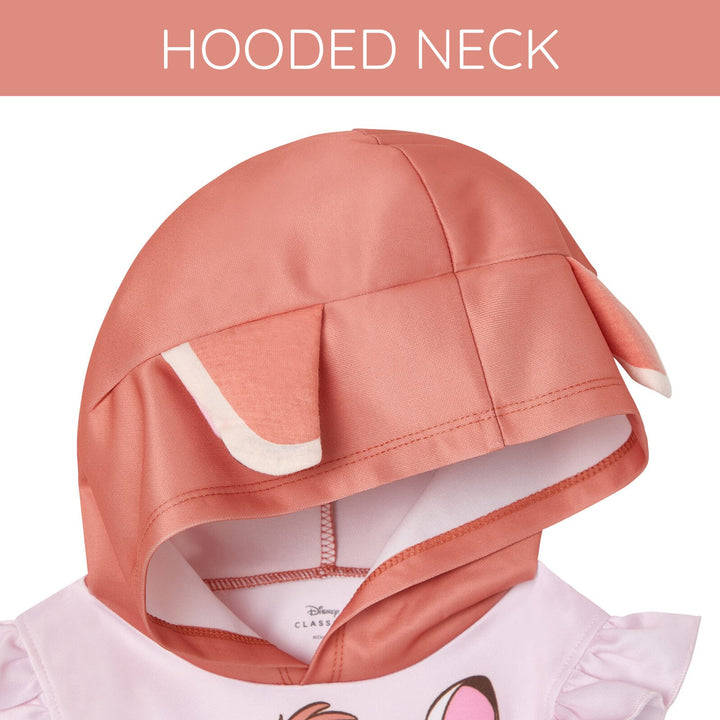 Bambi Girls' Cosplay Hooded Dress Pink Brown