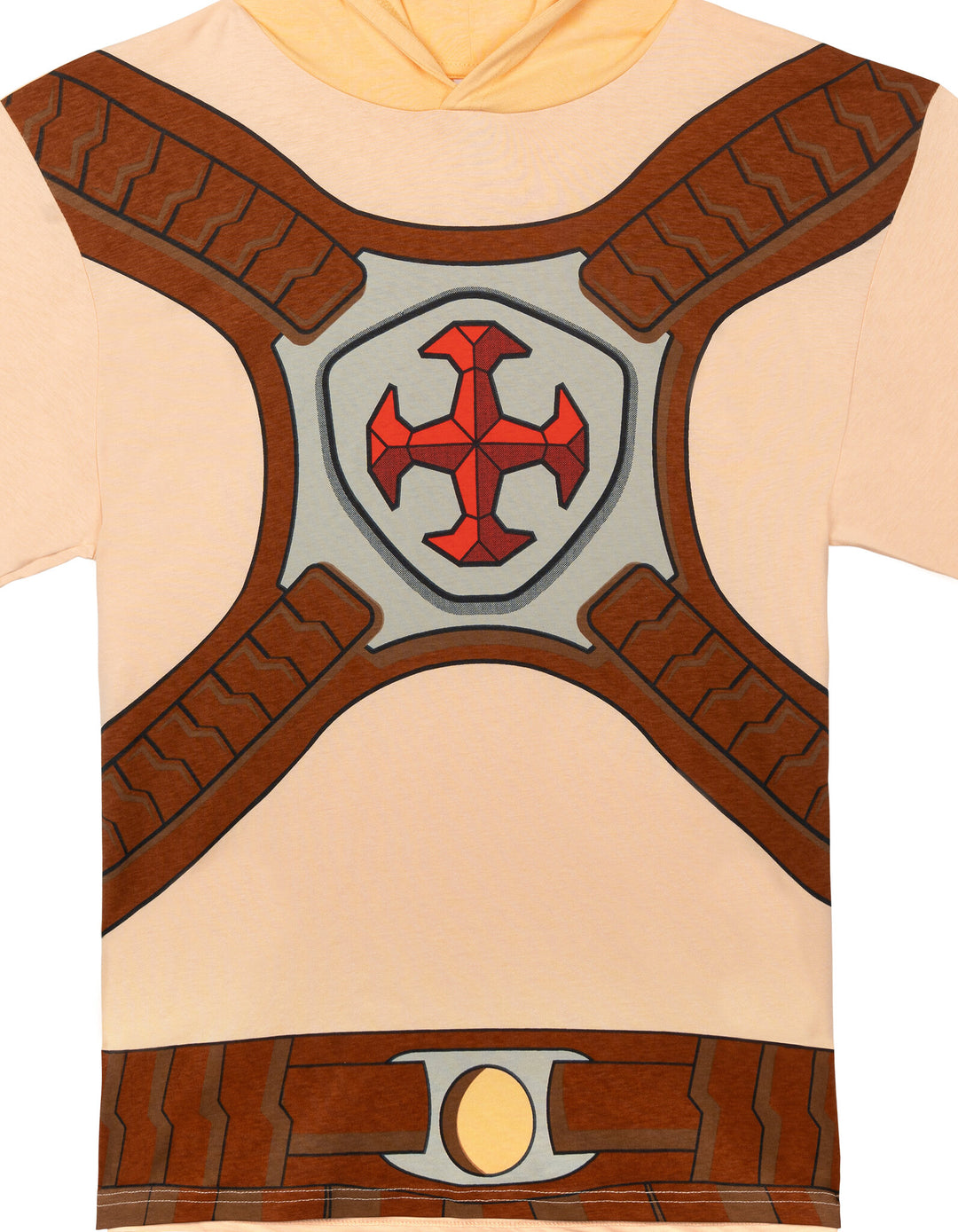 Masters of the Universe He-Man Men's Cosplay Hooded T-Shirt Beige