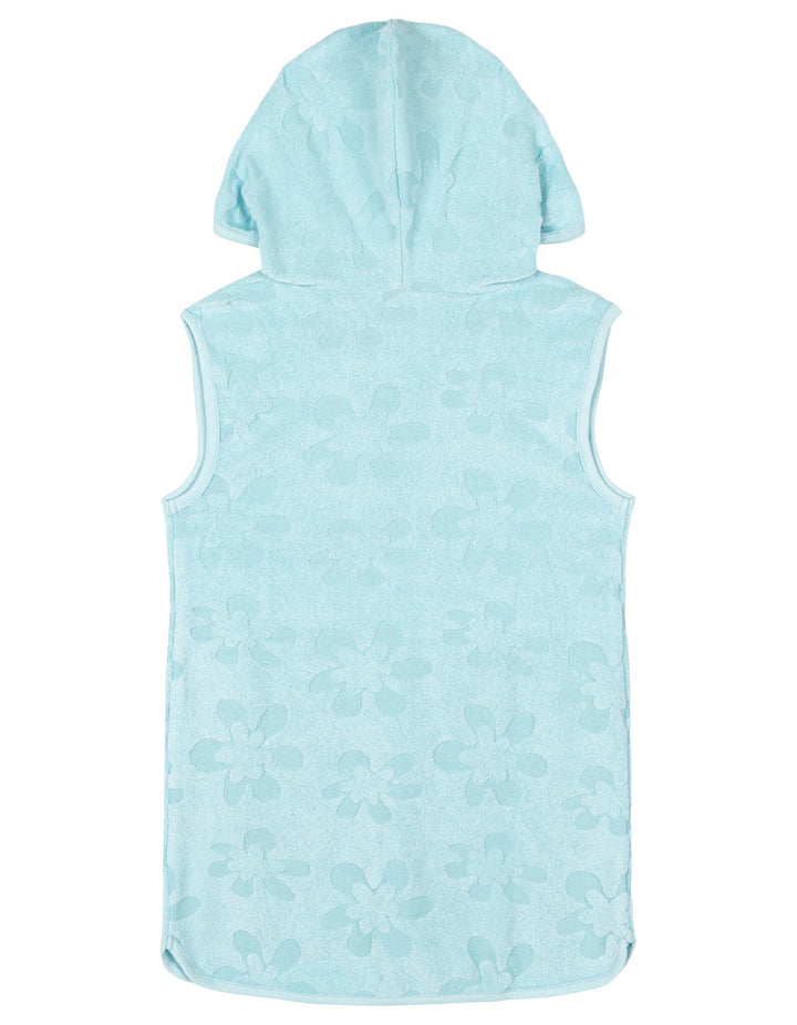 Lilo & Stitch Girls' Hooded Swimwear Cover Up Angel Blue
