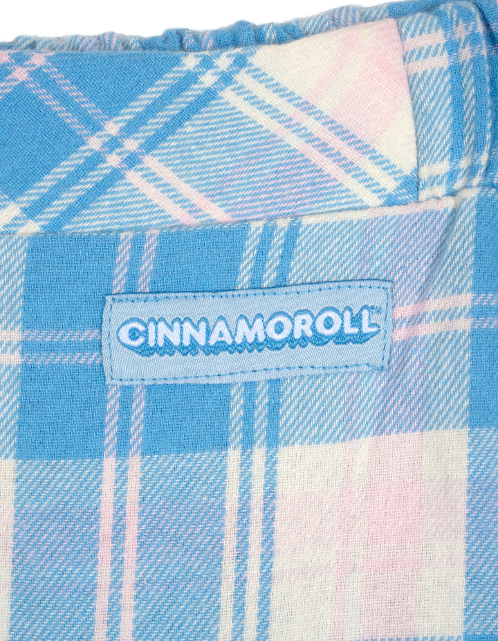 Hello Kitty Cinnamoroll Girls' Fleece Sweatshirt and Pleated Skirt Set Blue