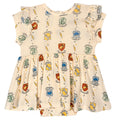 Harry Potter Baby Girls' One Piece Bodysuit Dress White Multi