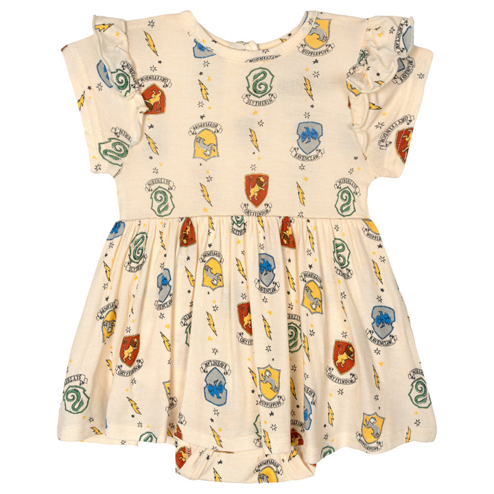 Harry Potter Baby Girls' One Piece Creeper Dress Cream