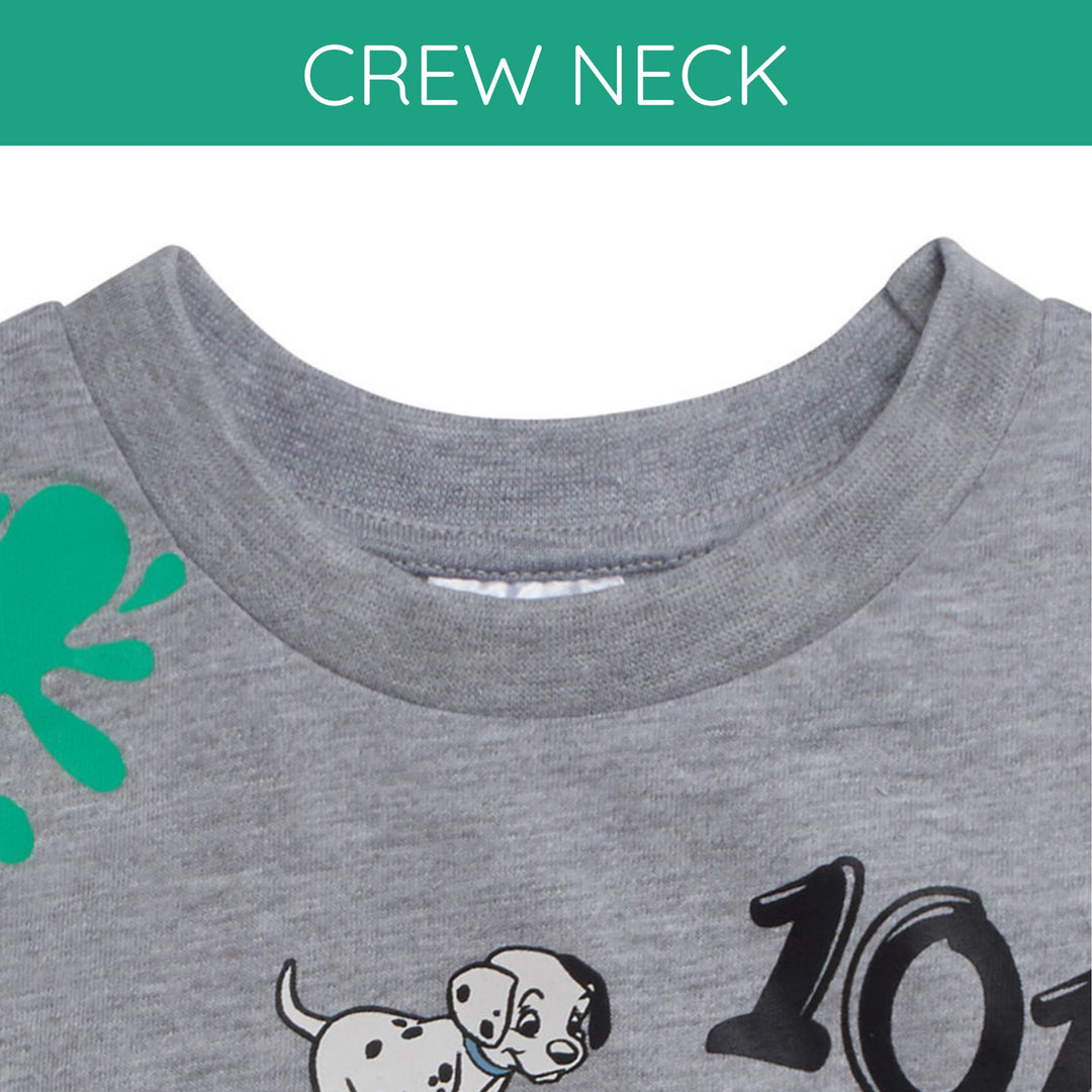 101 Dalmatians Men's Short Sleeve T-Shirt Dalmatian Light Gray