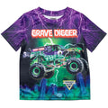 Monster Jam Matching Family Athletic Short Sleeve T-Shirt Grave Digger Purple
