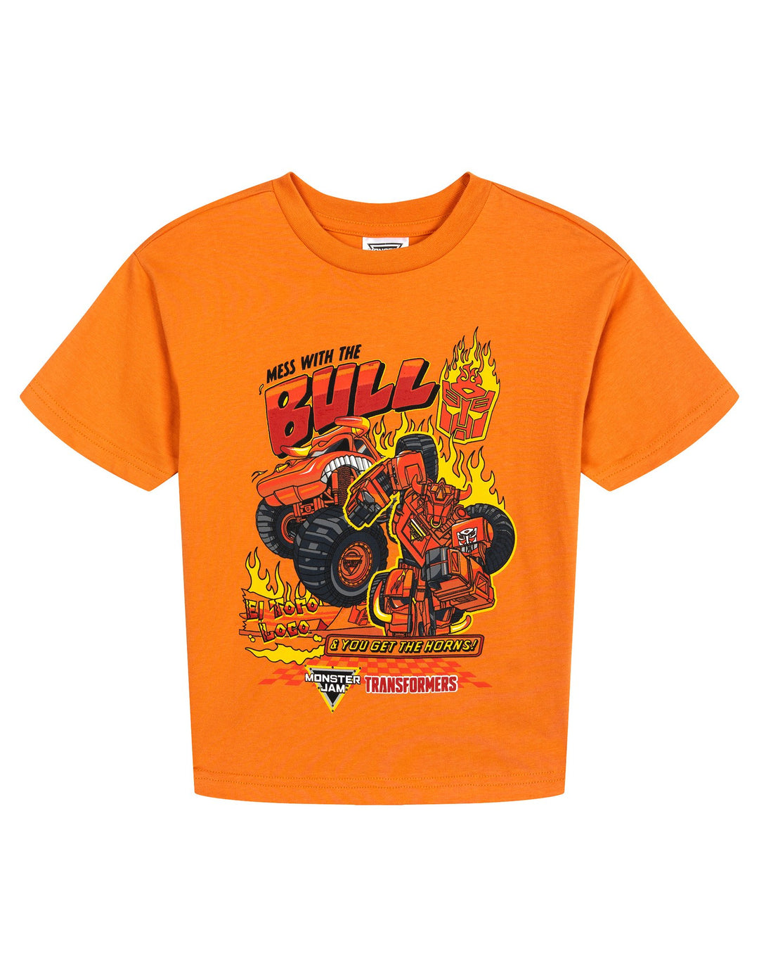 Monster Jam Transformers Boys' 3-Pack Short Sleeve Cotton T-Shirts Multi