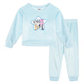Bluey Girls' Velour Sweatshirt and Pants Set Friends Blue
