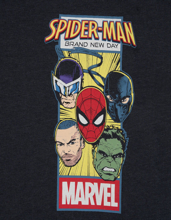 Marvel Spider-Man Boys' 3-Pack Short Sleeve T-Shirts Navy Grey