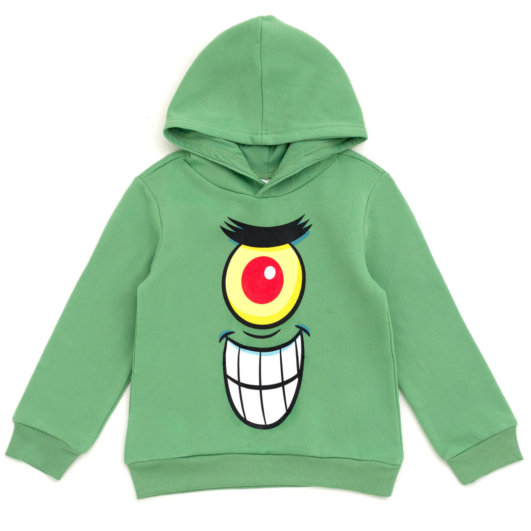 Nickelodeon SpongeBob SquarePants Plankton Boys' Fleece Pullover Hoodie Green