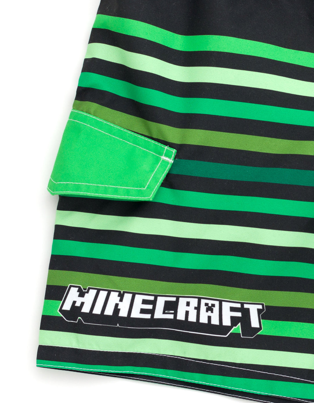 Minecraft Boys' Swimwear Swim Trunks Green Black