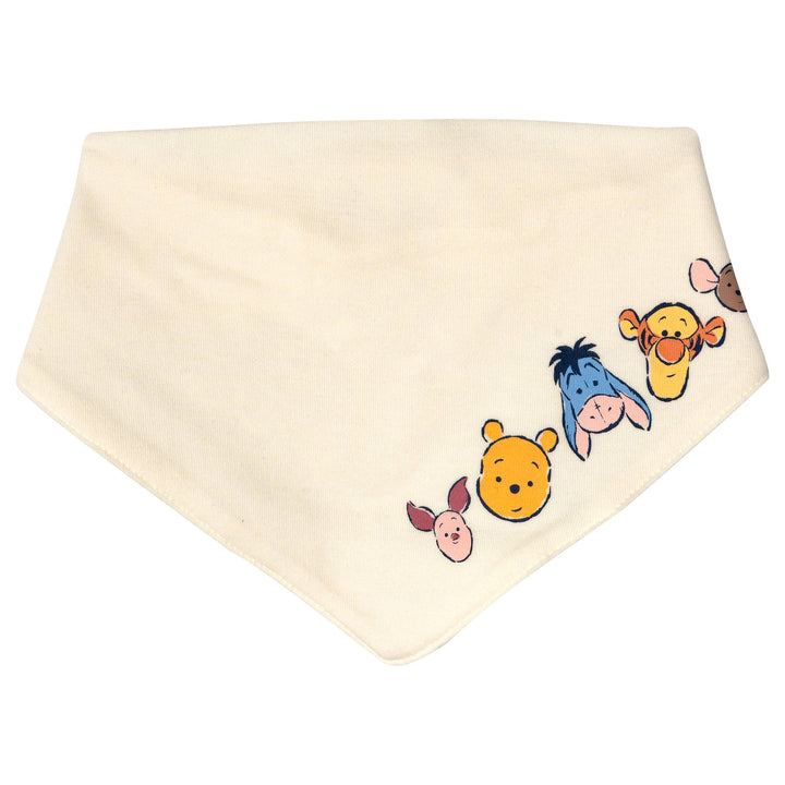 Disney Winnie the Pooh Baby 4-Piece Bodysuit Pants Bib and Hat Set Tusk