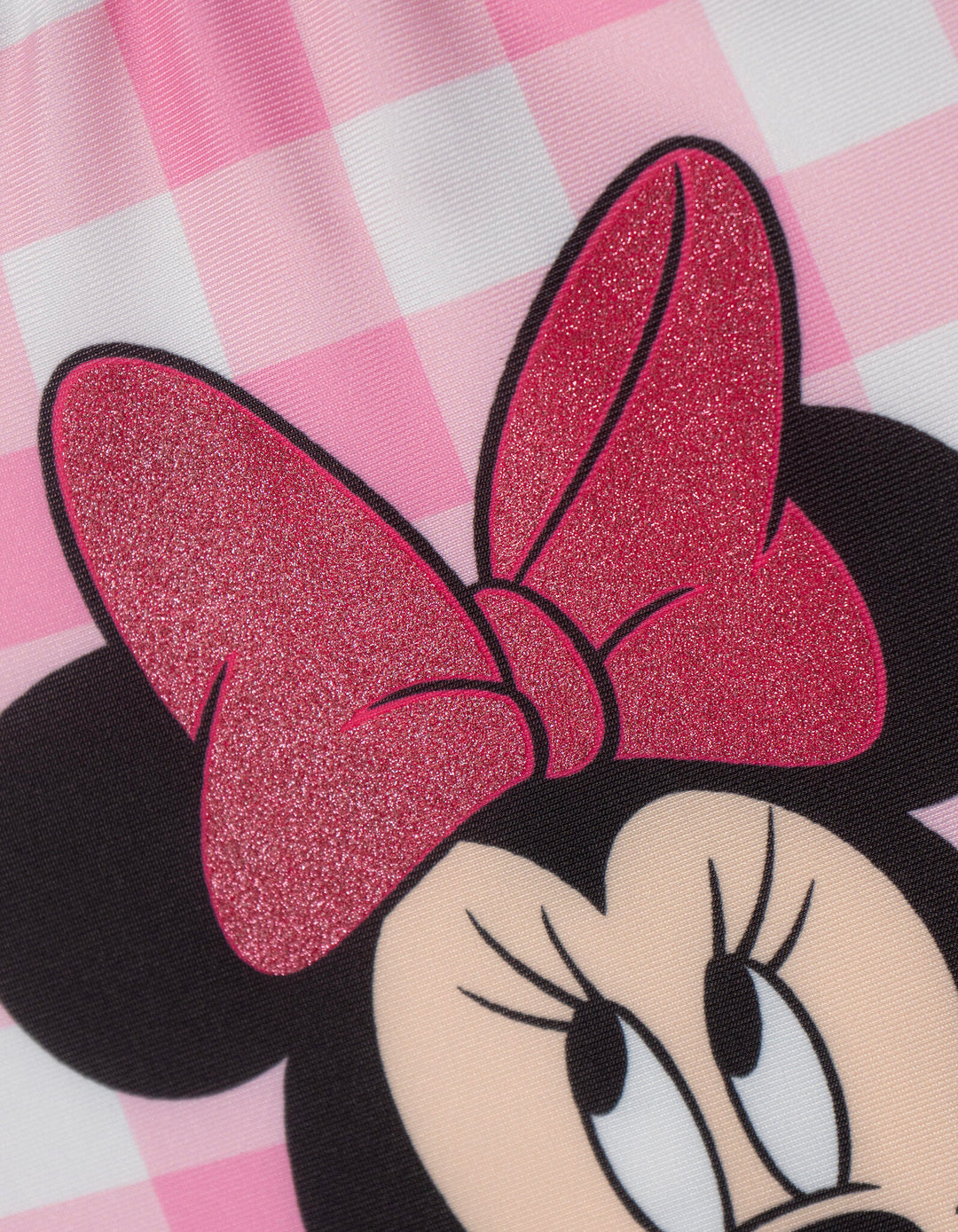 Minnie Mouse Girls' Sleeveless One Piece Bathing Suit Pink Gingham