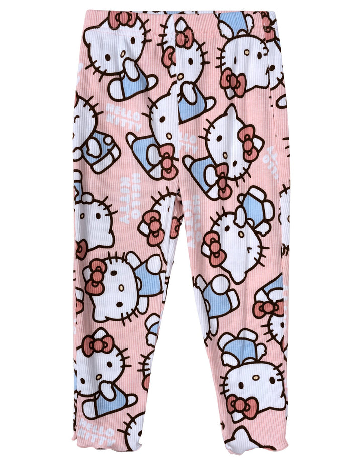 Hello Kitty Girls' 2-Piece Bodysuit and Pants Set Pink