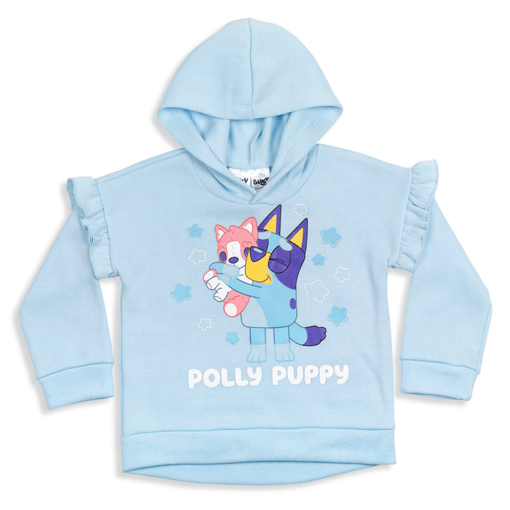 Bluey Girls' 2-Piece Hoodie and Leggings Set Blue Grey