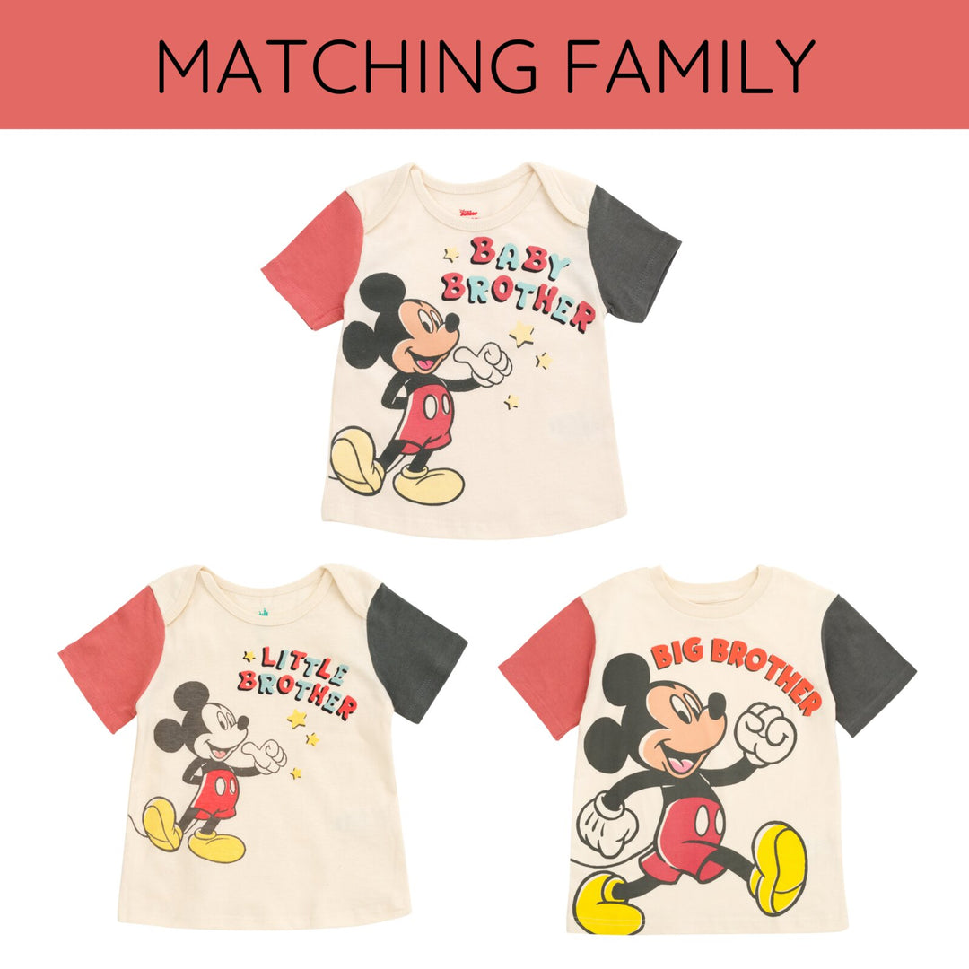 Disney Mickey Mouse Boys' Short Sleeve T-Shirt Ivory