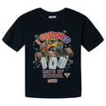 Monster Jam Classroom Crusher Boys' Holiday Short Sleeve Tee Charcoal Grey