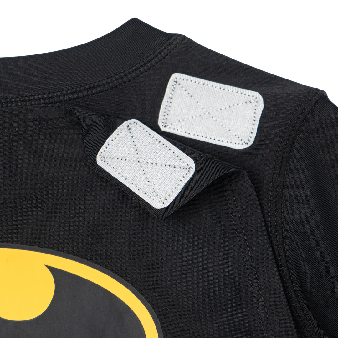 Batman Rash DC Comics Batman Cosplay Rash Guard, Swim Trunks and Detachable Cape ...