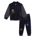 DC Comics Batman Fleece Varsity Bomber Jacket and Jogger Pants