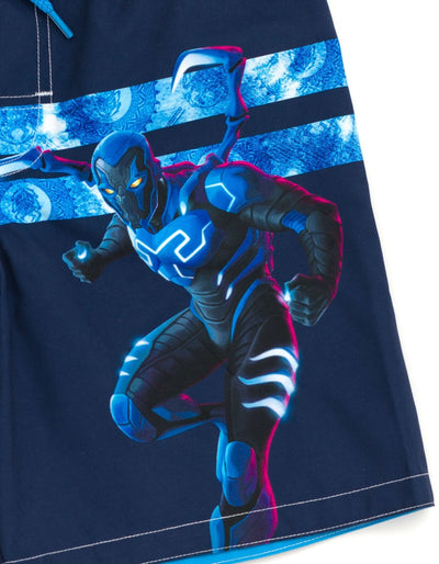 DC Comics Blue Beetle UPF 50+ Swim Trunks Bathing Suit - imagikids