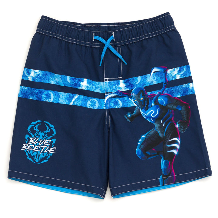 DC Comics Blue Beetle UPF 50+ Swim Trunks Bathing Suit - imagikids