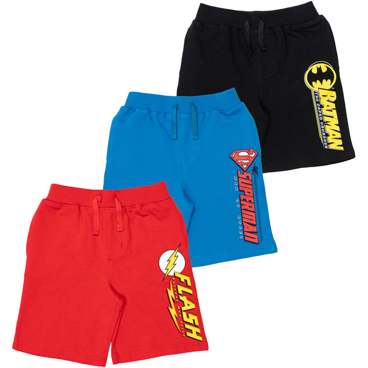 Paquete de 3 pantalones cortos de felpa francesa de DC Comics