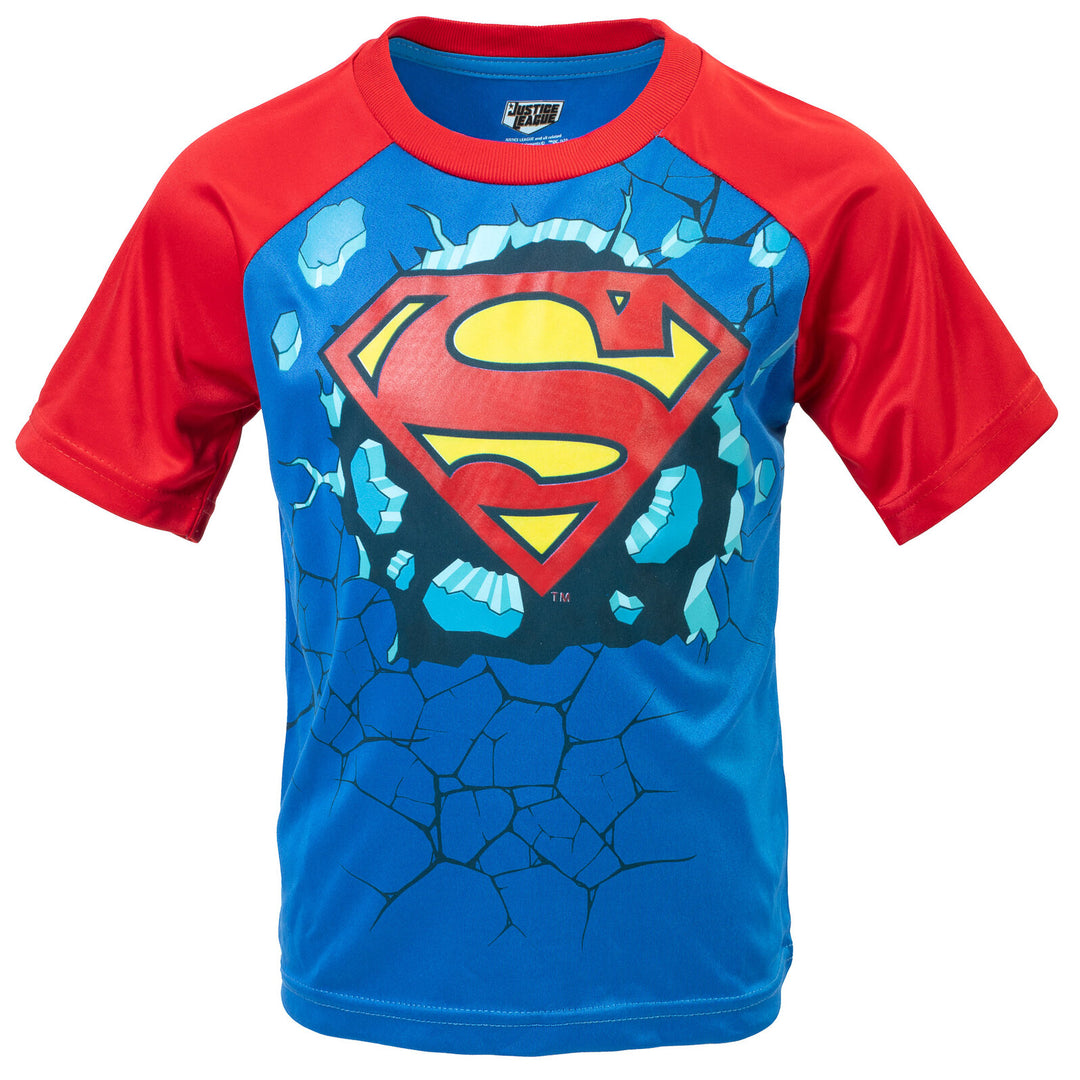 DC Comics Liga de la Justicia Paquete de 3 Raglan Camiseta gráfica