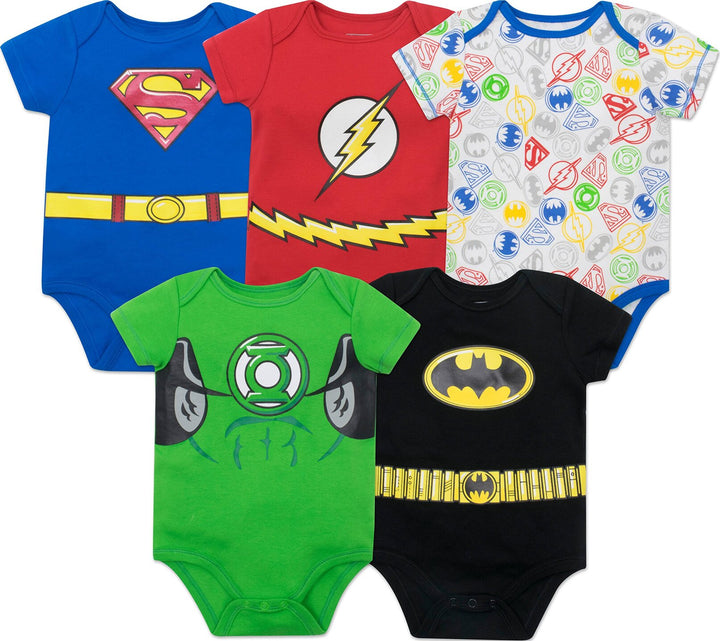 DC Comics Justice League 5 Pack Bodysuits