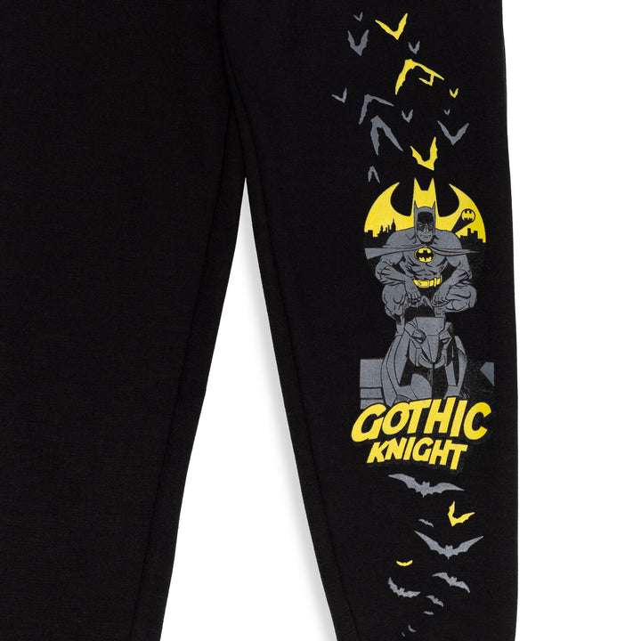 DC Comics Justice League Batman - Pack de 2 pantalones jogger de forro polar