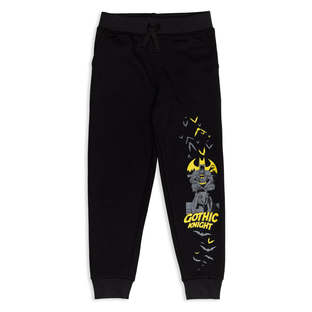 DC Comics Justice League Batman - Pack de 2 pantalones jogger de forro polar