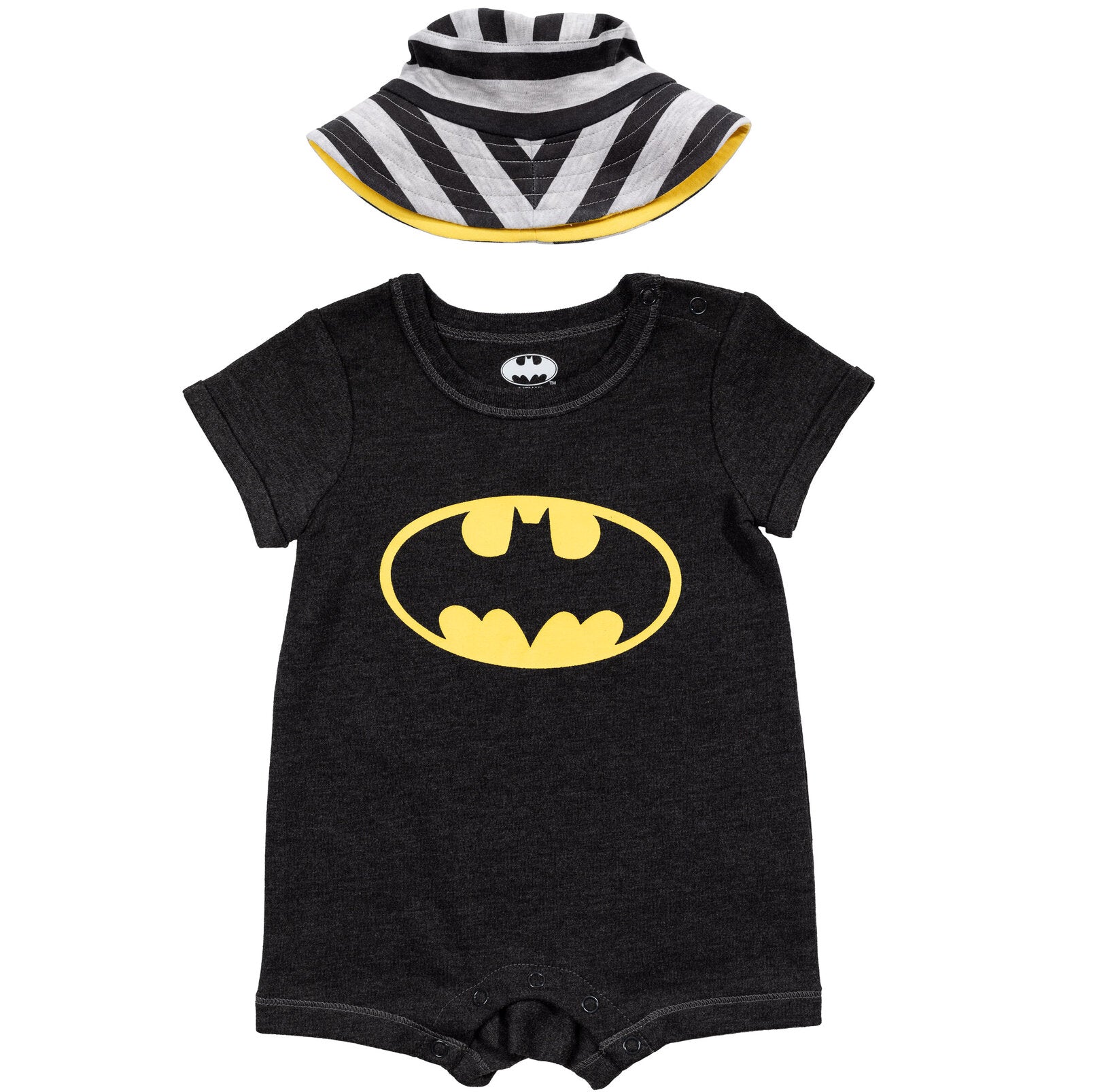 Conjunto de mono y gorro de manga corta de Batman de DC Comics