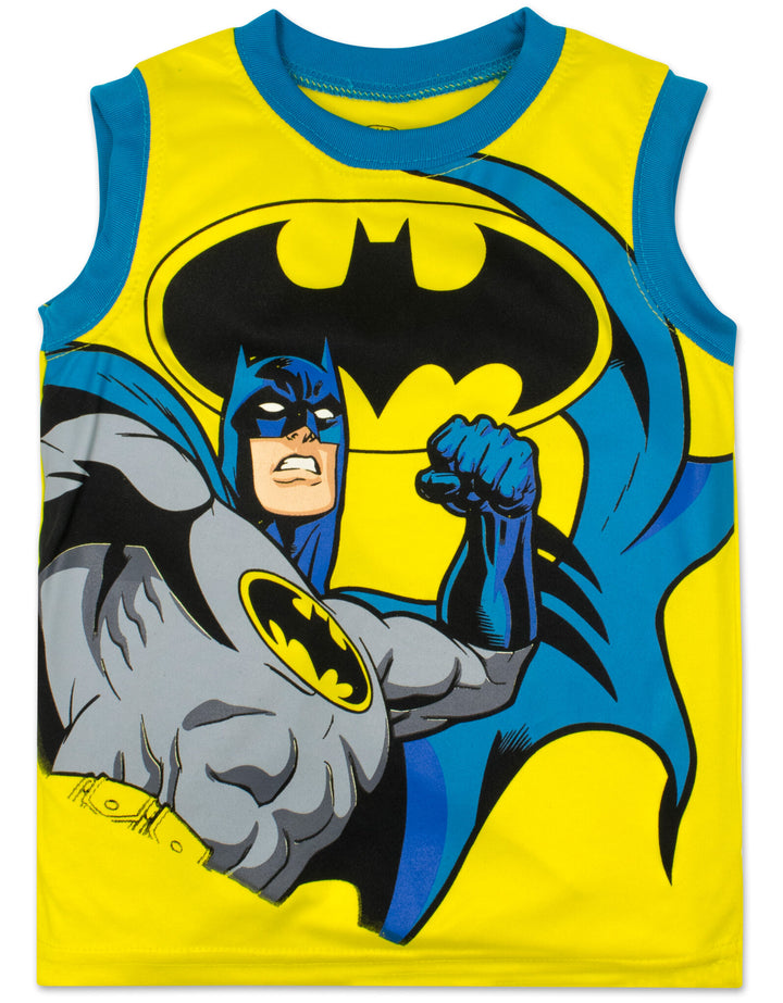 DC Comics Justice League Batman T-Shirt Tank Top and Shorts 3 Piece Outfit Set