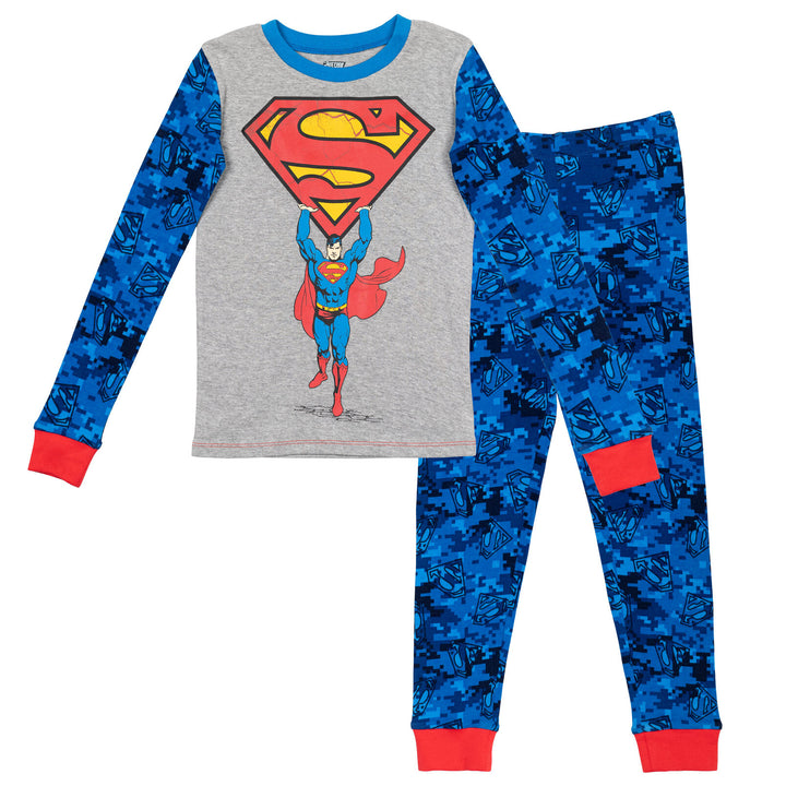 DC Comics Justice League Pullover Pajama Shirt and Pants Sleep Set