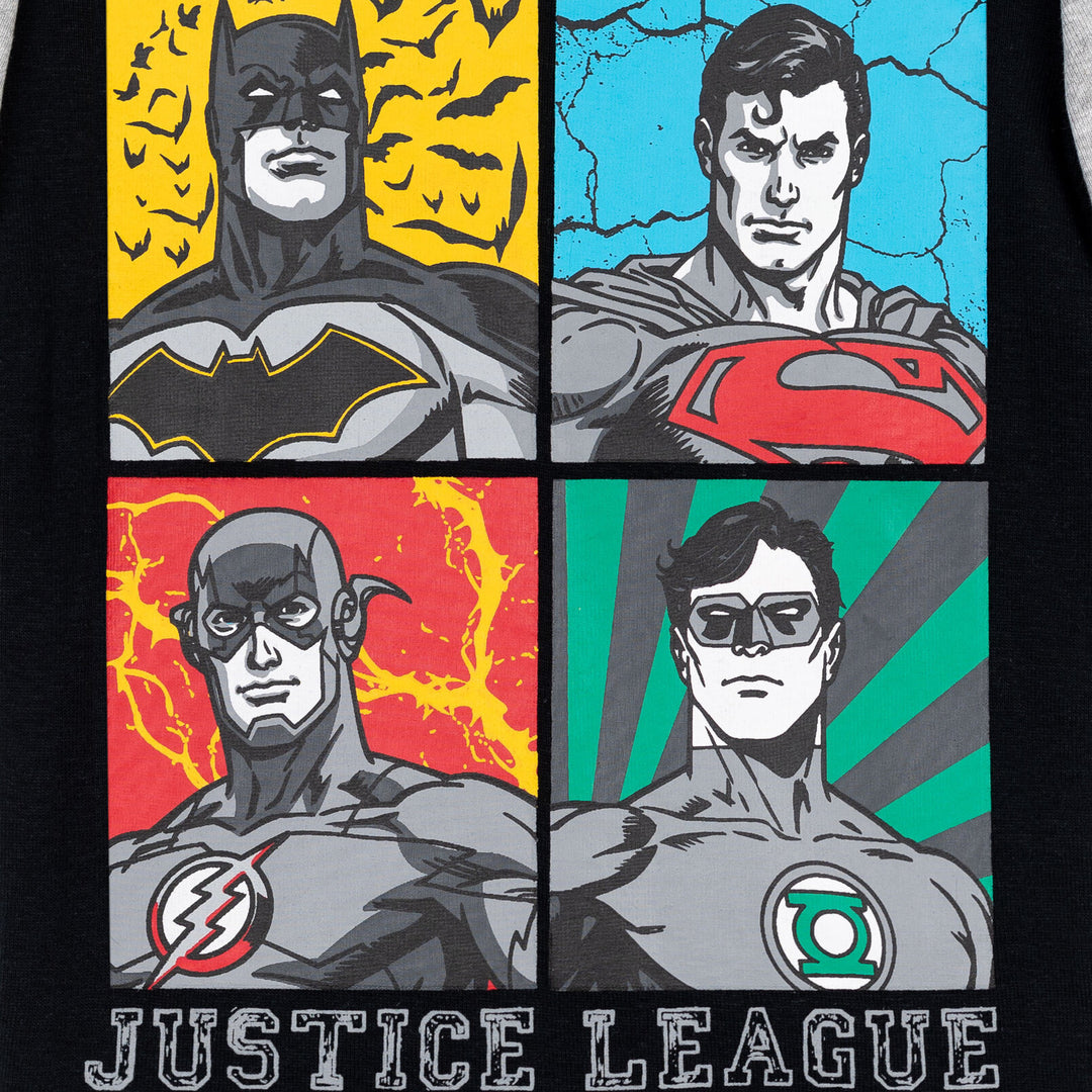 DC Comics Justice League Pullover Pajama Shirt and Pants Sleep Set