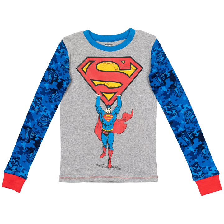 DC Comics Justice League Pullover Pajama Shirt and Pants Sleep Set