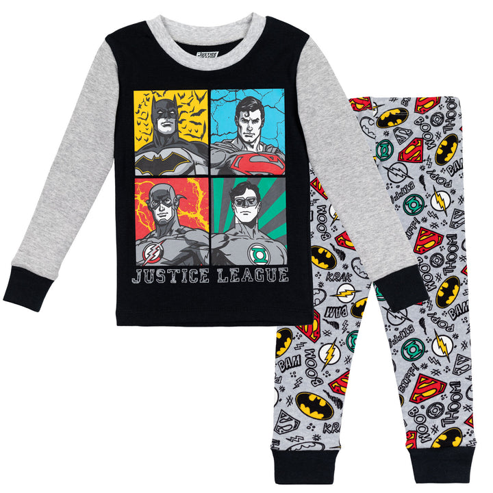 DC Comics Justice League Pullover Pajama Shirt and Pants Sleep Set