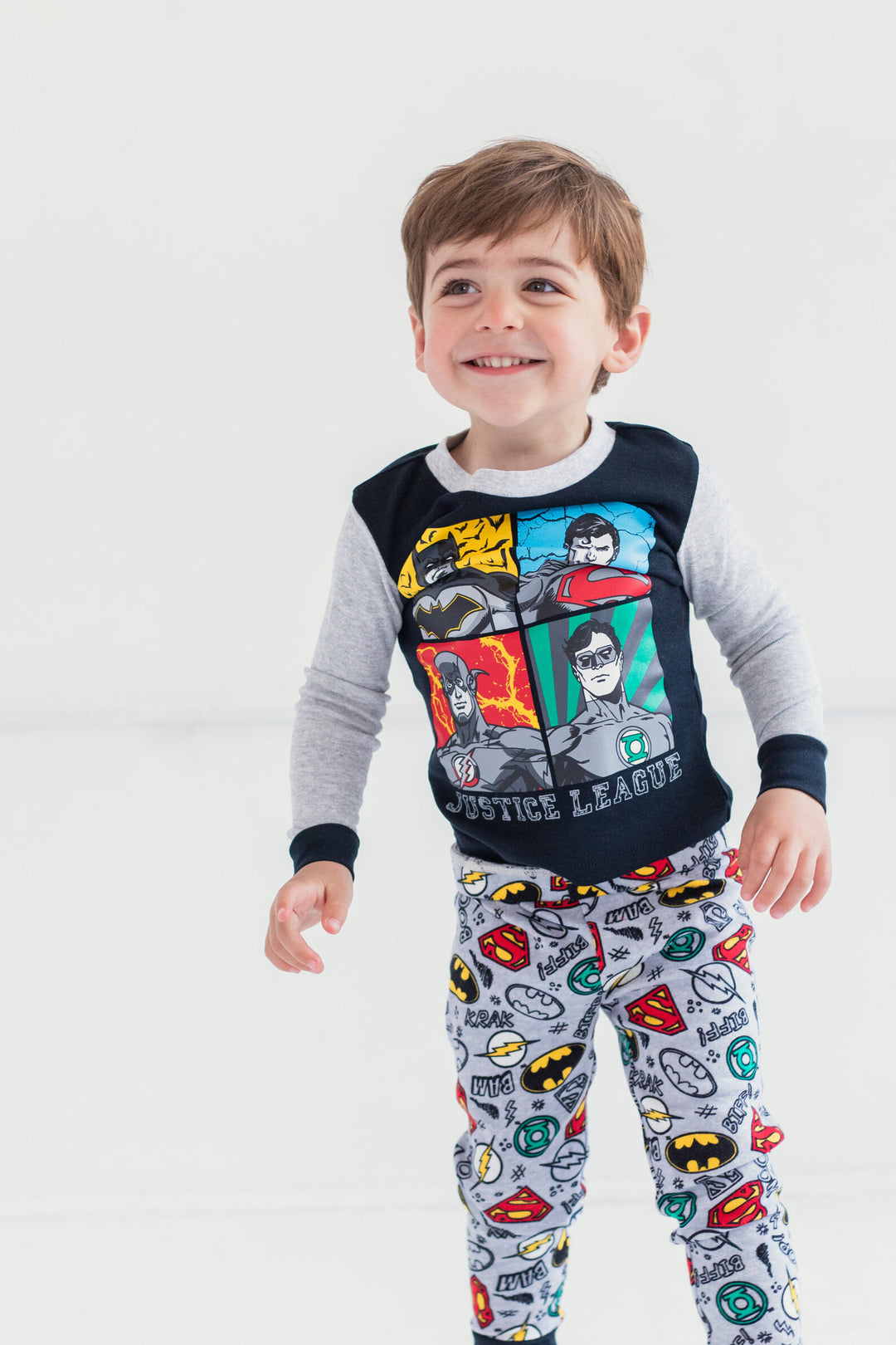 DC Comics Justice League Pullover Pajama Shirt and Pants Sleep Set