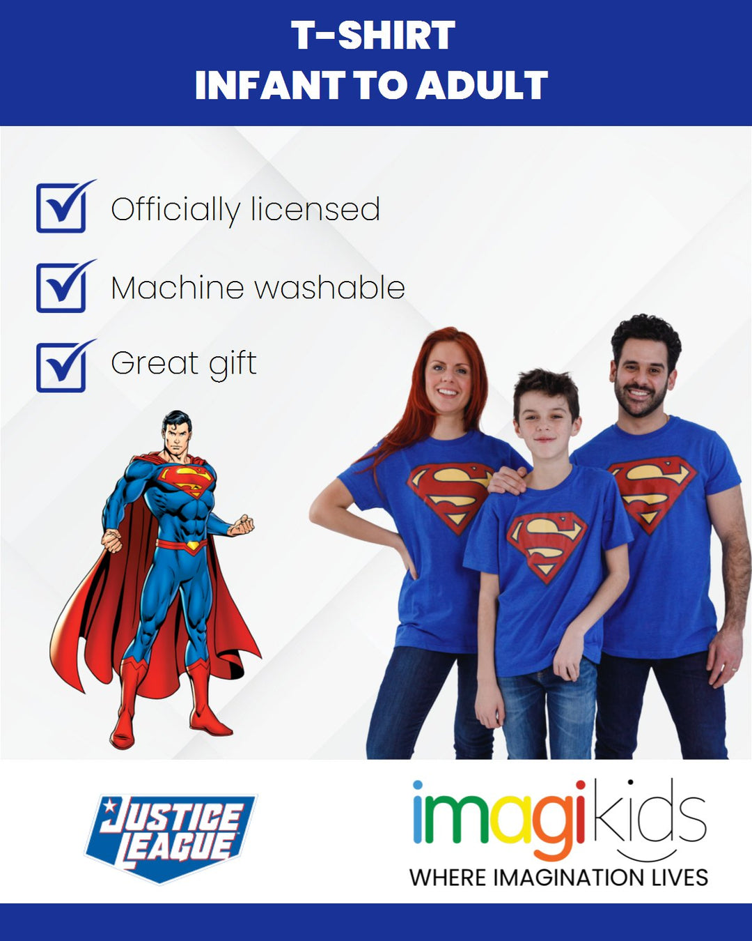 DC Comics Justice League Superman T - Shirt - imagikids