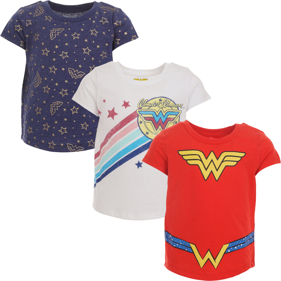 Camiseta gráfica Wonder Woman paquete de 3