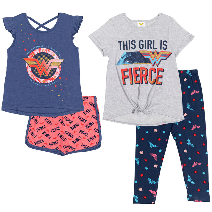 DC Comics Wonder Woman Mix 'n' Match 4 Piece Outfit Set