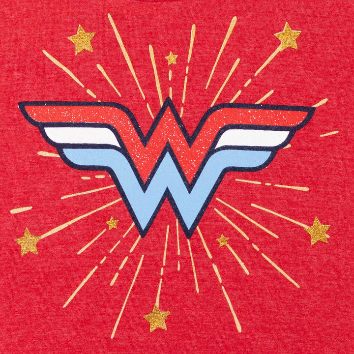 Conjunto de camiseta de manga corta y pantalones cortos de DC Comics Wonder Woman