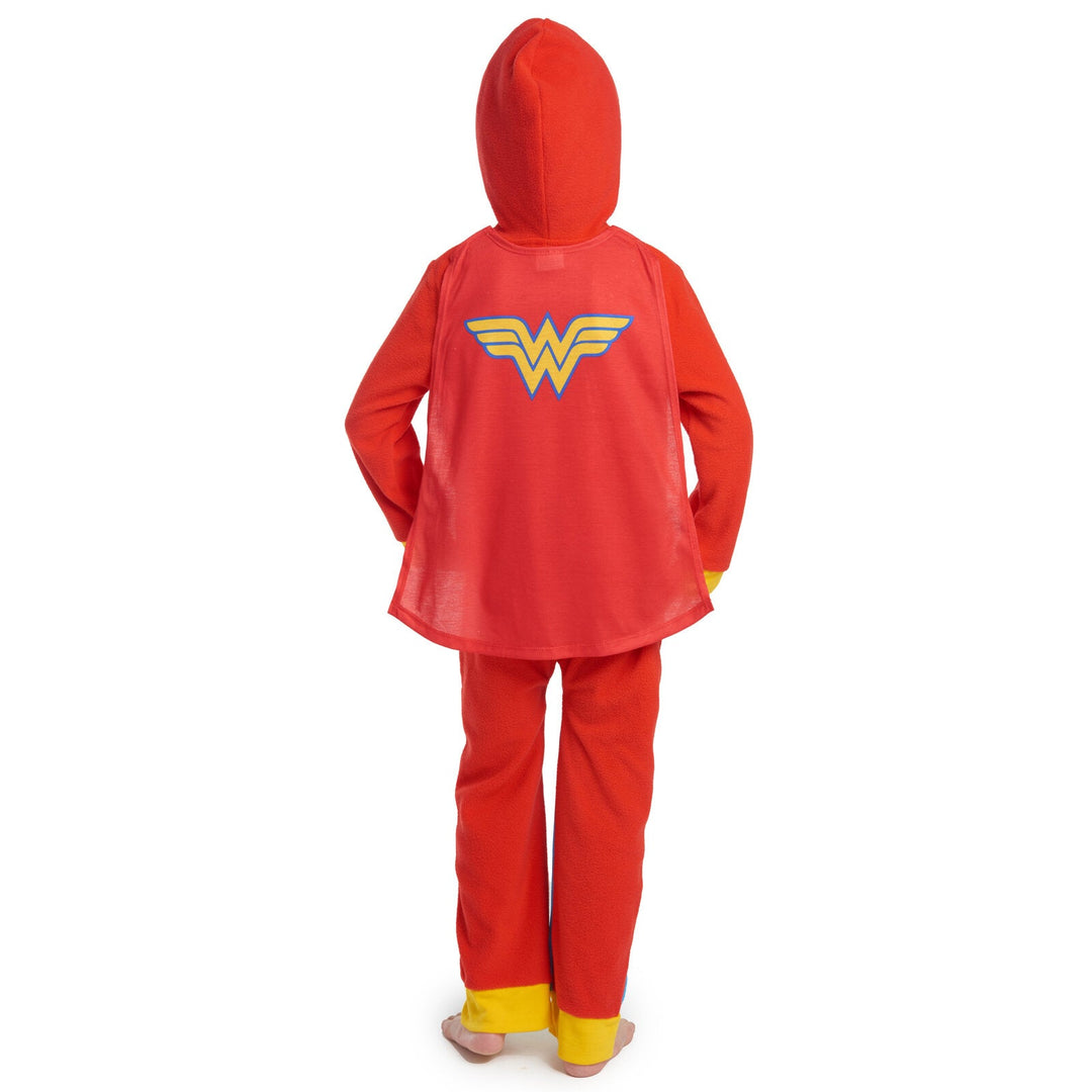 DC Comics Justice League Zip Up Costume Pajama Coverall and Cape - imagikids