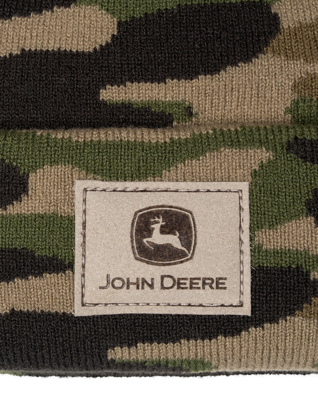 John Deere Boys' Knit Beanie Hat Green Camouflage