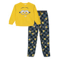 Minions Boys' 2-Piece Fleece Sweatshirt and Pants Set Yellow Grey