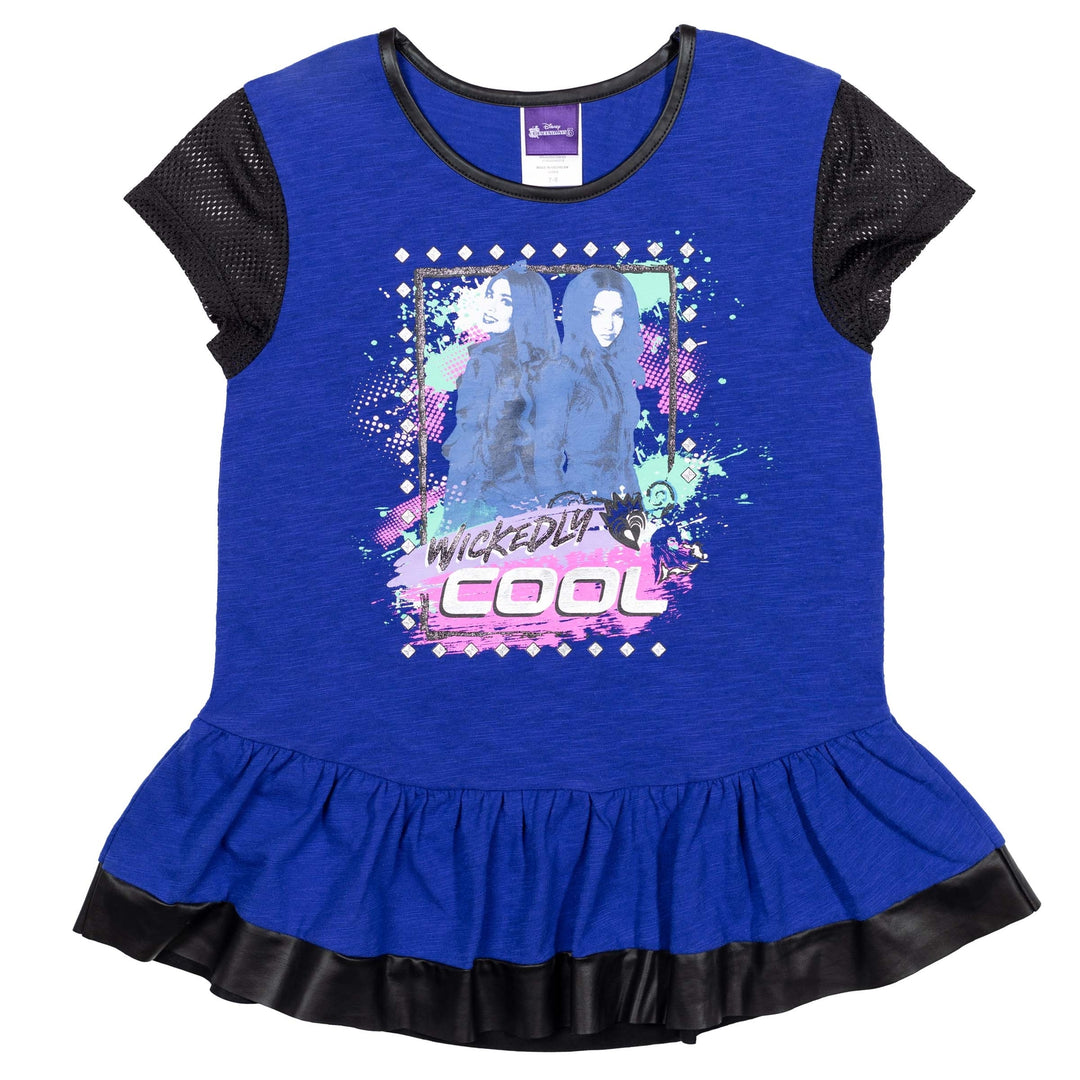 Mal Peplum Graphic T-Shirt & Leggings Set