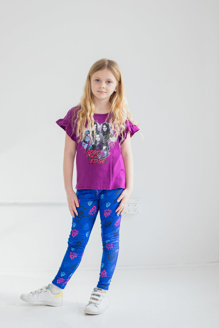 Disney Descendants Fashion Graphic T-Shirt & Leggings