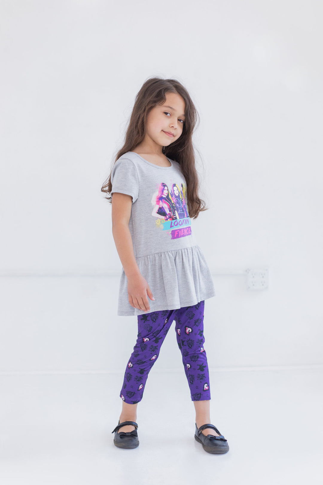 Descendants Capri Peplum camiseta gráfica y conjunto de leggings