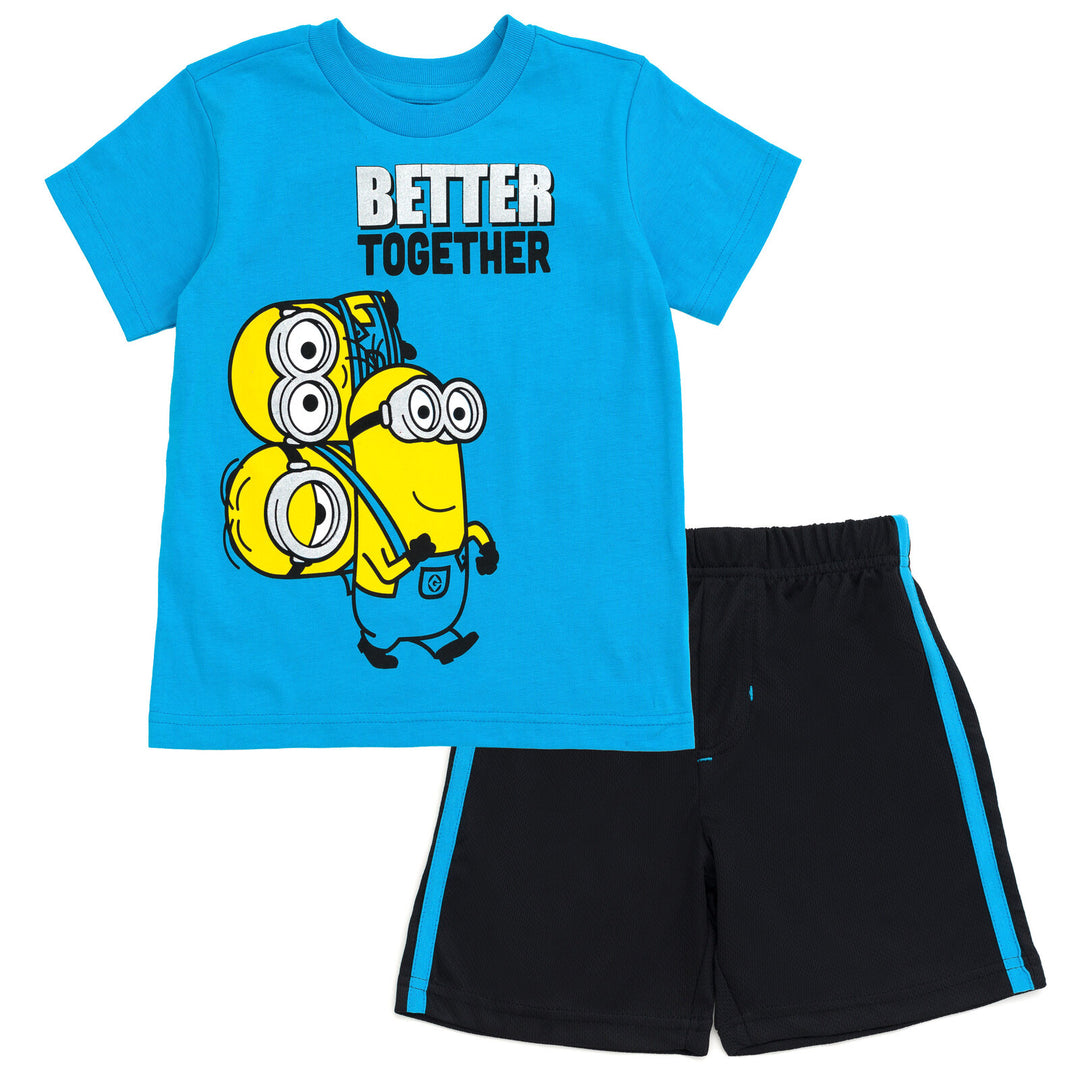 Despicable Me Minions T-Shirt and Mesh Shorts Outfit Set